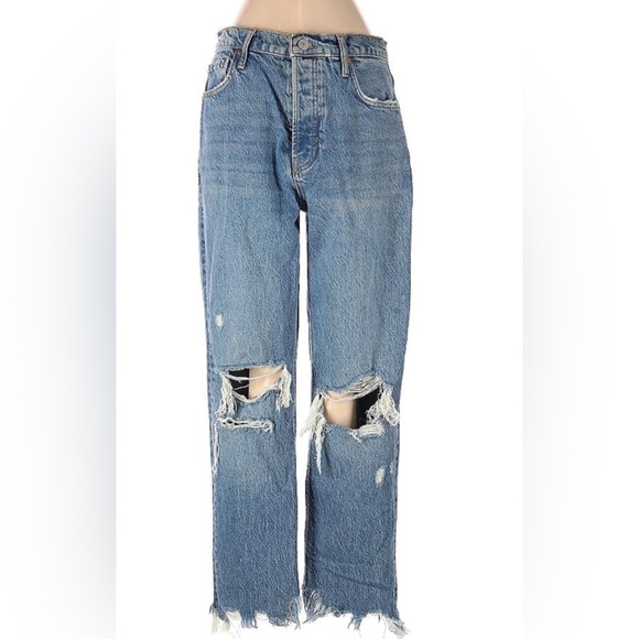 We the Free Distressed Jeans great fit. The distressing is on point Sz 26 - Picture 1 of 8